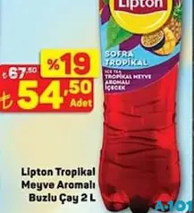 LİPTON TROPİKAL MEYVE AROMALI BUZLU ÇAY 2 L fiyat ve kampanya bilgisi